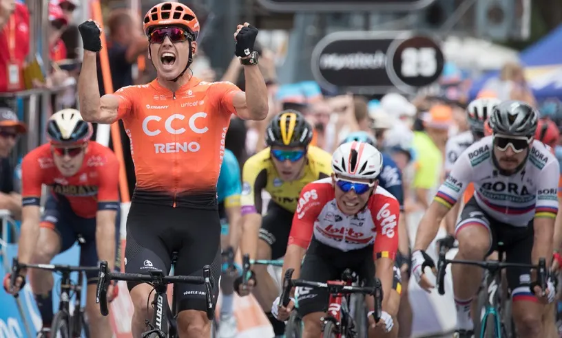 tour-down-under:-ccc-around-patrick-bevin-at-down-under-#tourdownunder-#bevin-#cccteam-#geschke-#tdu